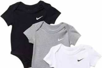 Nike Swoosh Three-Piece Infant Baby Bodysuit Set Leotard Baby 0-24