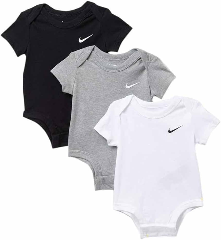 Nike Swoosh Three-Piece Infant Baby Bodysuit Set Leotard Baby 0-24