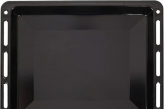 ICQN Baking Tray Set 460 x 370 x 30 mm | Suitable for Bosch Siemens Neff Constructa | Double Enamelled Oven Tray | Scratch Resistant and Rose Free | 46 x 37 cm
