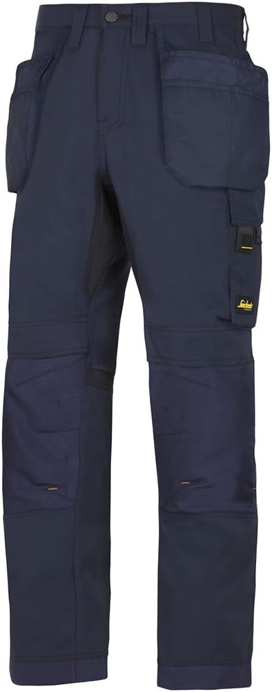 Snickers X Pantaloni da Lavoro con Tasche AllroundWork, Taglia 50, Colore: Blu Marino, M Unisex-Adulto