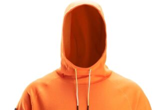 Snickers Workwear 2894 Men's Logo Hoodie, Warm Orange, M