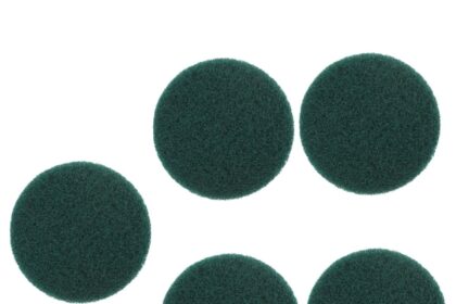 iplusmile 5 Pezzi Spugna abrasiva spazzolata crepa Pennello per la pulizia del pavimento Tergipavimento spugna paglietta lavasciuga elettrica spugnette da cucina tampone fibra di nylon Green