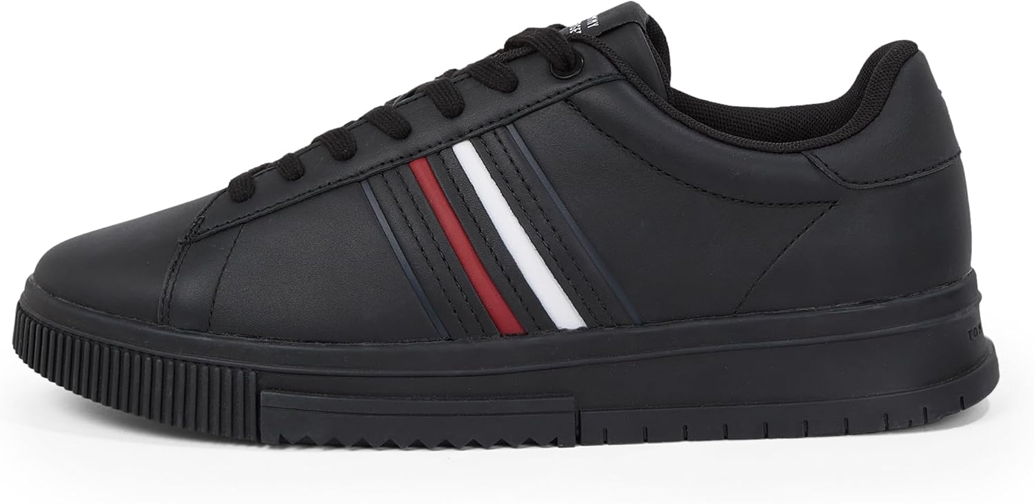 Tommy Hilfiger Modern Cupsole Stripes Lth Fm0fm05406 Basso TopUomo