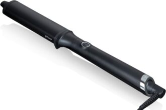 ghd Professional Curve Curling Iron in Black – For Long-Lasting and Healthy Looking Curls and Waves – Suitable for All Hair Types (EU Plug)