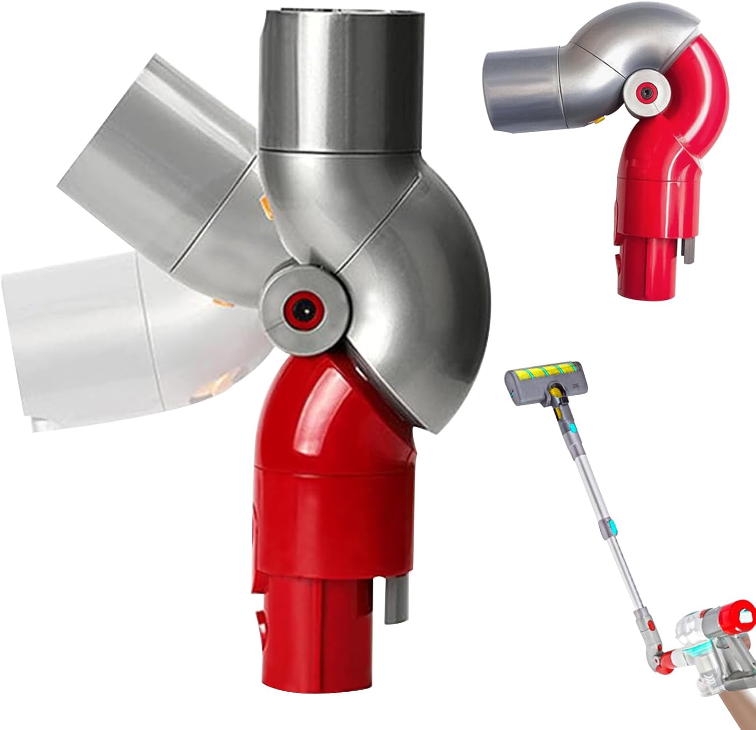 Lower Adapter Compatible with Dyson V7 V8 V10 V11 V15 Vacuum Cleaners, Vacuum Cleaner Accessories for Hard to Access Areas