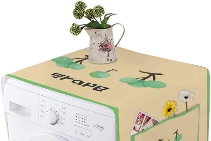 Copertura Antipolvere per Lavatrice, Coperture Superiori per lavasciuga, Coperture Superiori per Frigorifero, Impermeabile/Antipolvere, Stampa Digitale (Color : C, Size : 140 * 45cm)