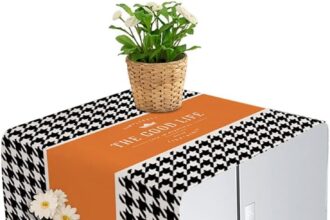 Coperture Superiori per lavasciuga, Coperchio a Prova di Olio Antipolvere per Frigorifero, con Tasche Laterali portaoggetti, coperchi Superiori Multiuso da Cucina, 4 Colori