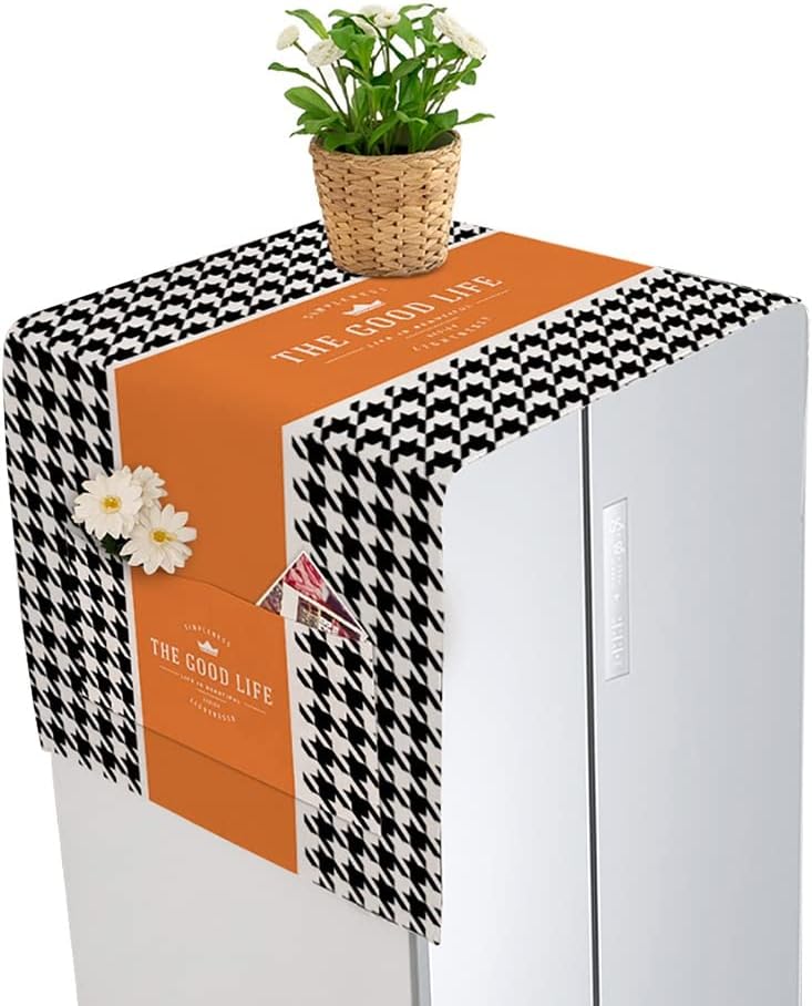 Coperture Superiori per lavasciuga, Coperchio a Prova di Olio Antipolvere per Frigorifero, con Tasche Laterali portaoggetti, coperchi Superiori Multiuso da Cucina, 4 Colori