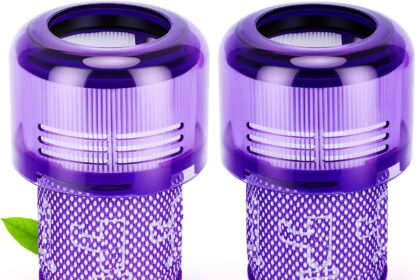 2 Pieces Filters for Dyson V12, Hepa Filter for Dyson V12 Slim Absolute Washable Filter Total Clean/Extra/Fluffy Accessory, Replace Part for 971517-01