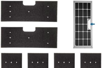 WH01X35719 Lint Filter Compatible with Combination Washer Dryer, Compatible with PFQ97HSPVDS, Reusable Foam Replacement Filter