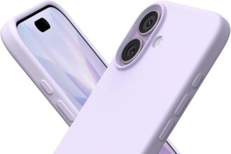 ORNARTO Cover for iPhone 17 6.3 Inches, Premium Liquid Silicone, Full Protection, Soft Gel Rubber, Anti-Scratch Microfibre Inner Lining, Shockproof, Pastel Lilac