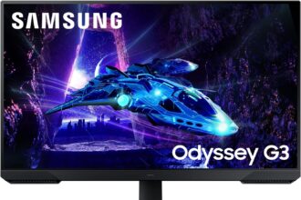 Samsung Odyssey G3 (S27DG302) Gaming Monitor, Flat, 27", 1920x1080 (Full HD), VA, 180Hz, 1ms, AMD FreeSync, HDMI, Display Port, Audio Input, HAS, Pivot, Flicker Free, Eye Saver Mode