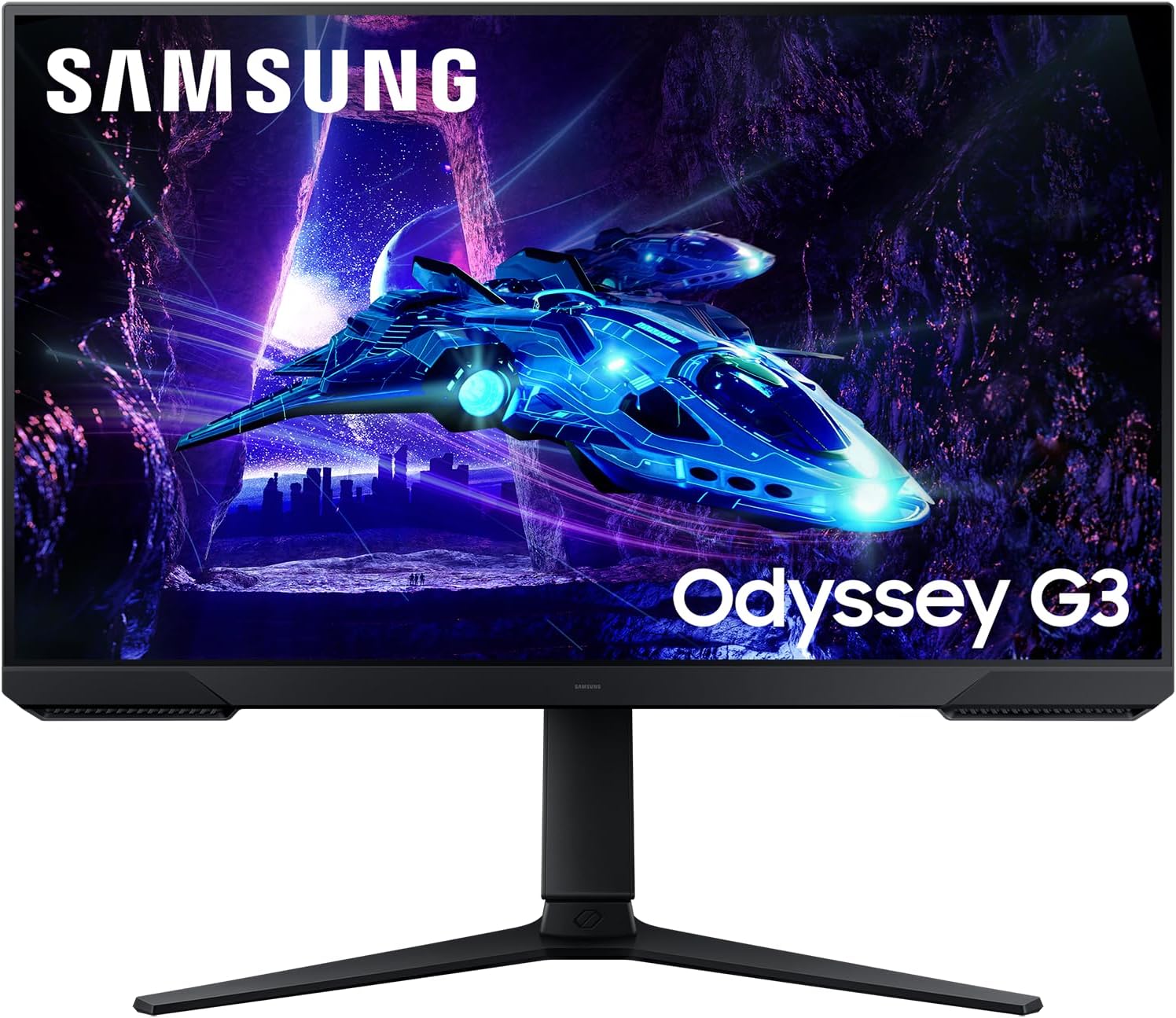 Samsung Odyssey G3 (S27DG302) Gaming Monitor, Flat, 27", 1920x1080 (Full HD), VA, 180Hz, 1ms, AMD FreeSync, HDMI, Display Port, Audio Input, HAS, Pivot, Flicker Free, Eye Saver Mode