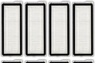 (8Pcs) QV 35A Replacement HEPA Filter for Roborock QV 35A, QV 35S, Qrevo S, Qrevo Pro, Qrevo MaxV, Qrevo Plus, Qrevo Edge, Qrevo Curv Robot Vacuum, Filter Accessories Kit, Replacement Parts