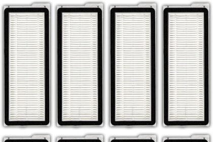 (8Pcs) QV 35A Replacement HEPA Filter for Roborock QV 35A, QV 35S, Qrevo S, Qrevo Pro, Qrevo MaxV, Qrevo Plus, Qrevo Edge, Qrevo Curv Robot Vacuum, Filter Accessories Kit, Replacement Parts