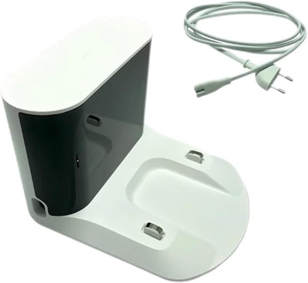 Accessory for Charging Dock for CE Base Charger Charging Dock. Compatible with Roborock Sweeper S5 Max / S6 Pure / S6 Maxv (Schwarz: With EU Charger-01)