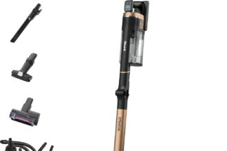 Shark Stratos Wireless Vacuum Cleaner, 60 Minutes Runtime, Anti Hair Wrap, CleanSense IQ, PowerFins Plus, with Car Kit, Pet Accessories, Crevices and Multi Surfaces, Copper IZ400EUTBK