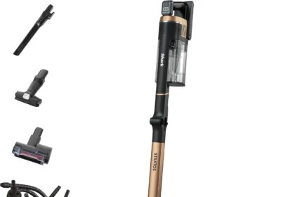 Shark Stratos Wireless Vacuum Cleaner, 60 Minutes Runtime, Anti Hair Wrap, CleanSense IQ, PowerFins Plus, with Car Kit, Pet Accessories, Crevices and Multi Surfaces, Copper IZ400EUTBK