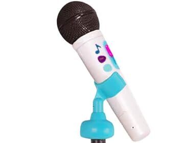 B. toys - Mic It Shine - Microphone and Extendable Stand - 5 Songs, Lights and Recording Function - Bluetooth Connection - Musical Toy for Children - 3 Years +