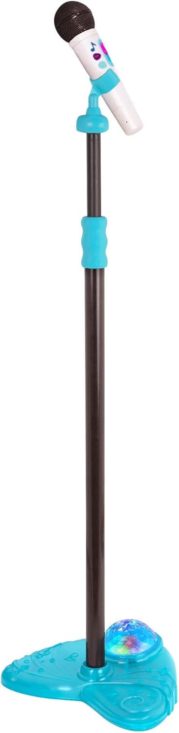 B. toys - Mic It Shine - Microphone and Extendable Stand - 5 Songs, Lights and Recording Function - Bluetooth Connection - Musical Toy for Children - 3 Years +