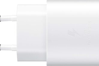 Samsung USB C Charger, 25 W Ultra Fast AC Adapter, Quick Charge, Samsung Original Charger, Without Cable, White