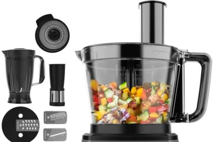 Cecotec Processore di alimenti Paprika 1300 Full, 2000W di Potenza, Acciaio Inossidabile, 2 Velocità, 3 Dischi da Taglio, Include Ciotola da 3,5 L, Caraffa da 1,8 e Spremiagrumi