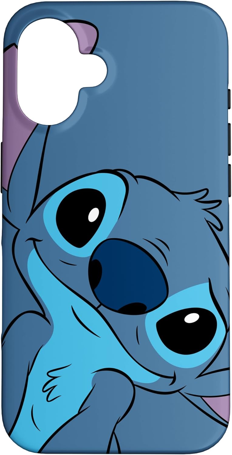iPhone 16 Disney Lilo and Stitch Case - Cute Stitching - Grey ard
