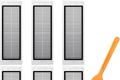 6pcs Hepa Filters for Xiaomi Roborock S5 Max S6 Pure S6 Max S6 MaxV S65 S60 S6 S55 S51 S50 S5 Vacuum Cleaner Replacement Filter Accessories for Xiaomi Roborock Vacuum Cleaner