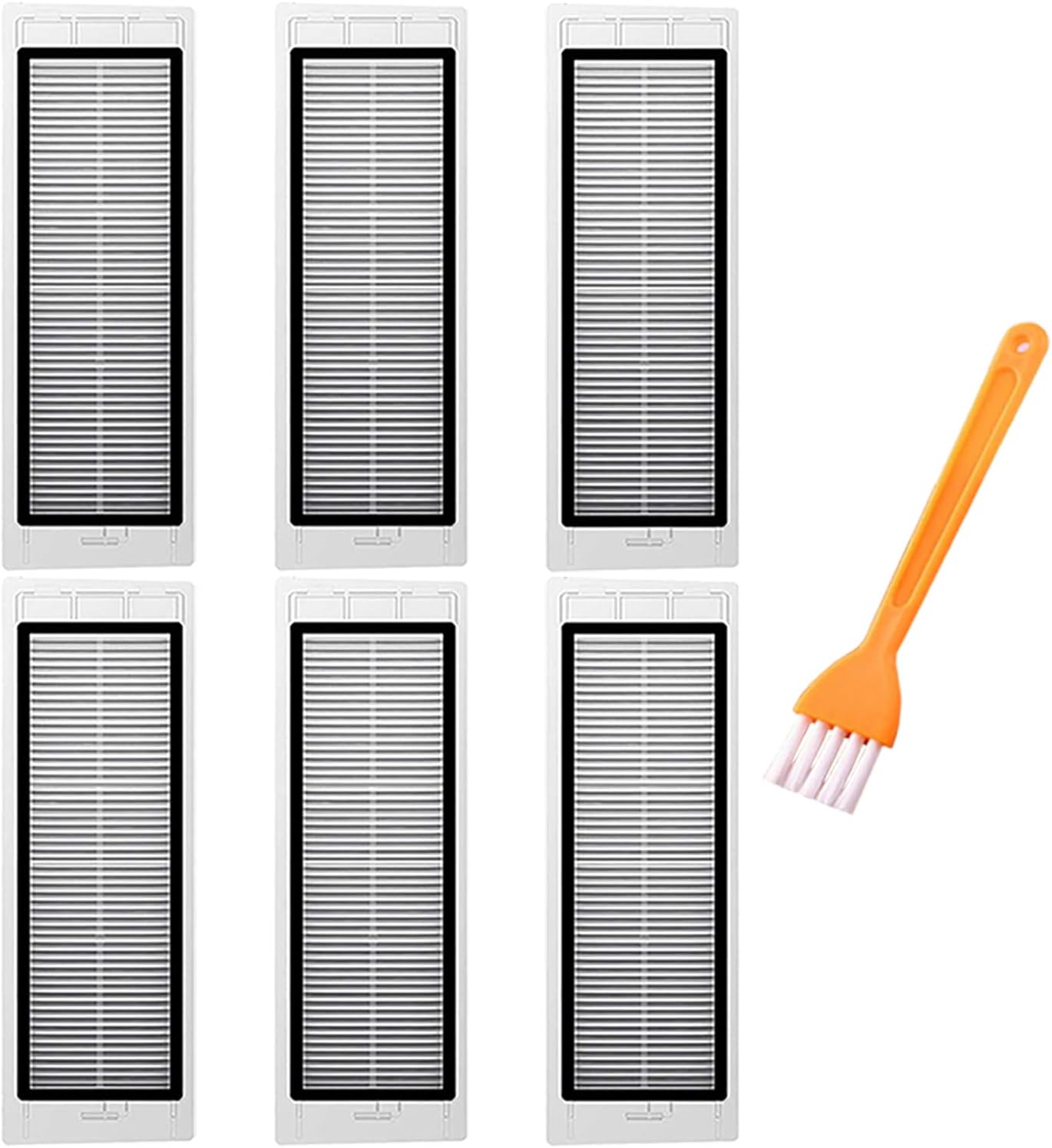 6pcs Hepa Filters for Xiaomi Roborock S5 Max S6 Pure S6 Max S6 MaxV S65 S60 S6 S55 S51 S50 S5 Vacuum Cleaner Replacement Filter Accessories for Xiaomi Roborock Vacuum Cleaner