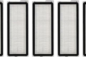 (5 Pieces) Q Revo S, QV 35A HEPA Filter Replacement for Roborock QV 35A, QV35S, Qrevo MaxV, Qrevo S, Qrevo Plus, Qrevo Pro, Qrevo Curv Robot Vacuum Cleaner, Replacement Parts, Filter Accessories Kit