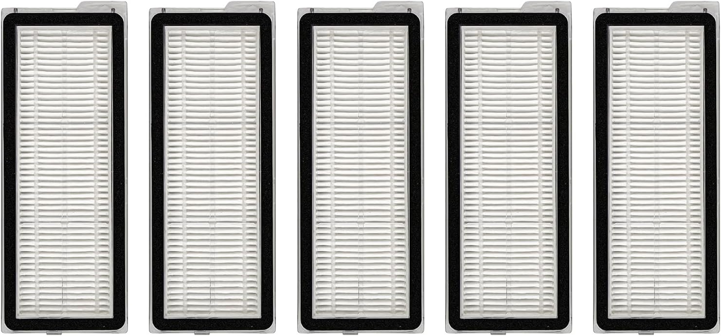 (5 Pieces) Q Revo S, QV 35A HEPA Filter Replacement for Roborock QV 35A, QV35S, Qrevo MaxV, Qrevo S, Qrevo Plus, Qrevo Pro, Qrevo Curv Robot Vacuum Cleaner, Replacement Parts, Filter Accessories Kit