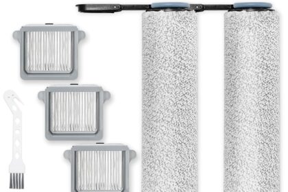 Switch S7 Replacement Accessory Kit Compatible with Tineco Floor ONE Switch S7/S7 FlashDry Smart/S7 Stretch Ultra Cordless Wet Dry Vacuum Cleaner Parts 3 Main Roller Brush 3 HEPA Filter (7