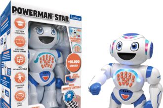Lexibook, Powerman Star Talking Robot Toy with Remote Control Programmable for Ages 4+ ROB85EN