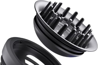 New Curly Diffuser for Dyson Airwrap, Accessory with Dual Dome & Diffused Mode, Compatible with All Dyson Models