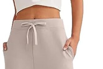 SHEKINI Pantaloni da jogging da donna per l'estate pantaloni da allenamento con tasche a gamba dritta pantaloni della tuta da donna a vita alta pantaloni sportivi da yoga pantaloni leggeri, cachi, XL