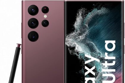 Samsung Galaxy S22 Ultra 5G (512GB) Bordeaux Mobile Phone + Charger - Android Smartphone Spanish Version