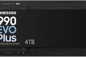 Samsung MZ-V9S4T0BW 990 EVO Plus SSD Internal 4TB PCIe Gen 4.0 x4 / 5.0 x2 NVMe 2.0 Memory Designed for Professional and Casual Gamers PC Compatible