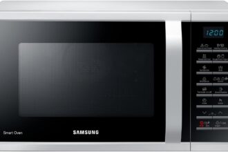 Samsung SmartOven MC2BH5015AW/ET Combined Microwave Oven, Ventilated Cooking, Fresh Menu, Microwave + Grill 900 W + 1500 W, 28 L, 52 L x 31 H x 47 D cm, White