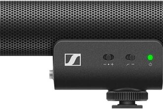 Sennheiser MKE 400 508898 3.5mm TRS & TRRS Camera Mount Directional Microphone for DSLR Mirrorless Mobile