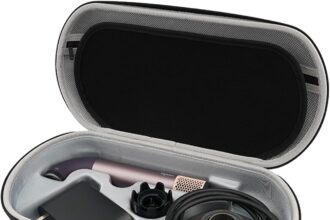 Travel Case for Dyson Supersonic r Hair Dryer & Accessory, purple