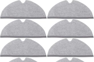 10 Pcs Cloth Pads for Xiaomi Roborock S4/S5/S50/S51/S55/S5 Max, S6 Pure/S6 Max/S6 MaxV, Q8 Max/Q8 Max+, Q5 Pro/Q5 Pro+, Q7/Q7+/Q7 Max/Q7 Max+ Vacuum Cleaner, Mop Cloths Accessories Replacement Cloths