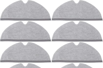 10 Pcs Cloth Pads for Xiaomi Roborock S4/S5/S50/S51/S55/S5 Max, S6 Pure/S6 Max/S6 MaxV, Q8 Max/Q8 Max+, Q5 Pro/Q5 Pro+, Q7/Q7+/Q7 Max/Q7 Max+ Vacuum Cleaner, Mop Cloths Accessories Replacement Cloths
