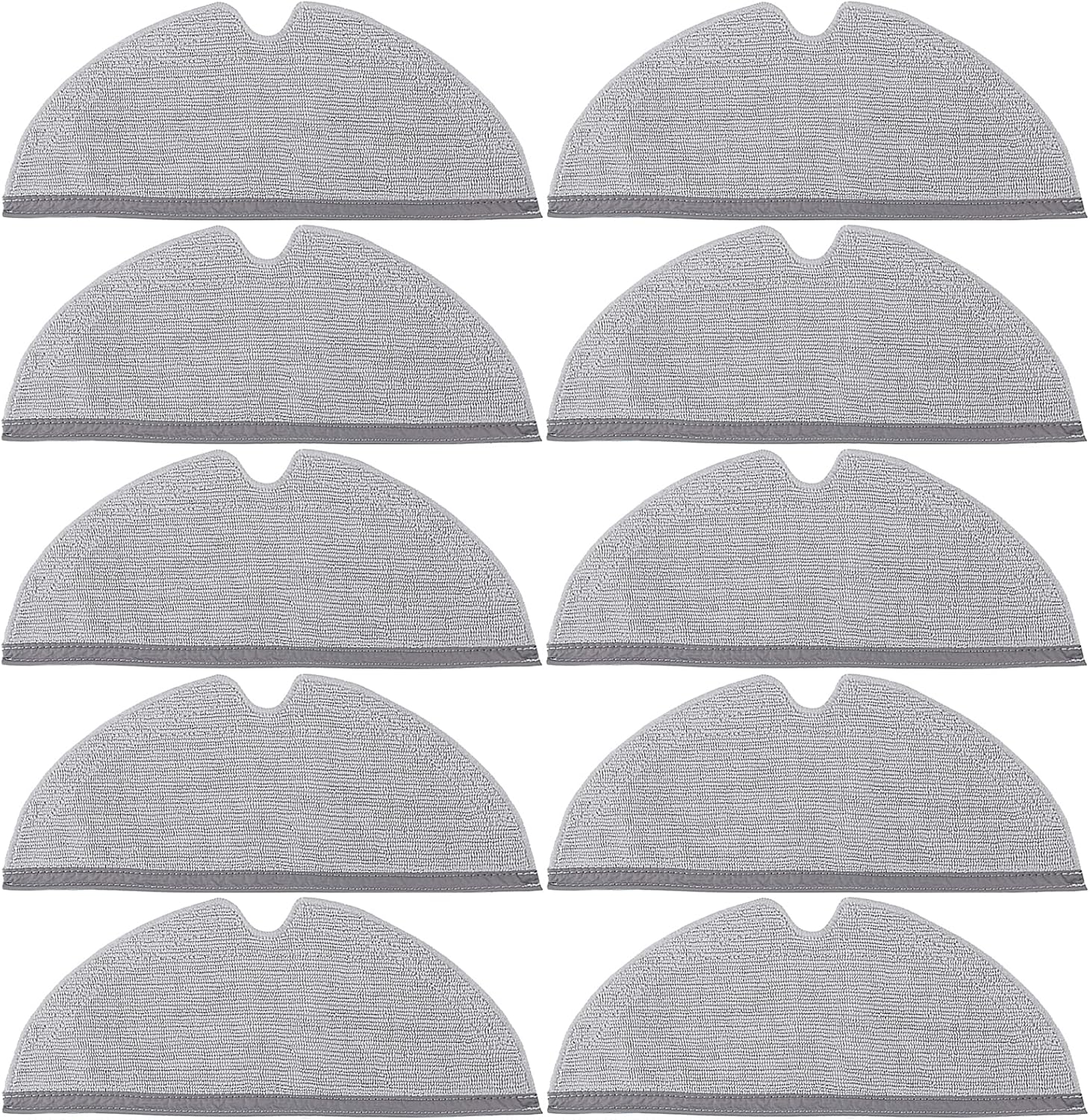 10 Pcs Cloth Pads for Xiaomi Roborock S4/S5/S50/S51/S55/S5 Max, S6 Pure/S6 Max/S6 MaxV, Q8 Max/Q8 Max+, Q5 Pro/Q5 Pro+, Q7/Q7+/Q7 Max/Q7 Max+ Vacuum Cleaner, Mop Cloths Accessories Replacement Cloths