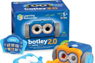 Learning Resources Botley 2.0 Programmable Robot, Age 5+, Educational STEM Robot Without Screen with Lights and Sounds