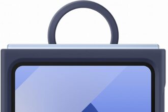 Samsung Silicone Case with Ring Folding Silicone Case with Ring for Galaxy Z Flip6 | Z Flip7 FE, Navy