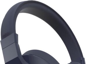 Celly Pantone Line Wireless Headphones, Bluetooth 5.0 Technology with Active Noise Cancellation, Padded Ear Pads and Adjustable Headband, 16 Hours Music Playback, Navy