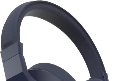 Celly Pantone Line Wireless Headphones, Bluetooth 5.0 Technology with Active Noise Cancellation, Padded Ear Pads and Adjustable Headband, 16 Hours Music Playback, Navy