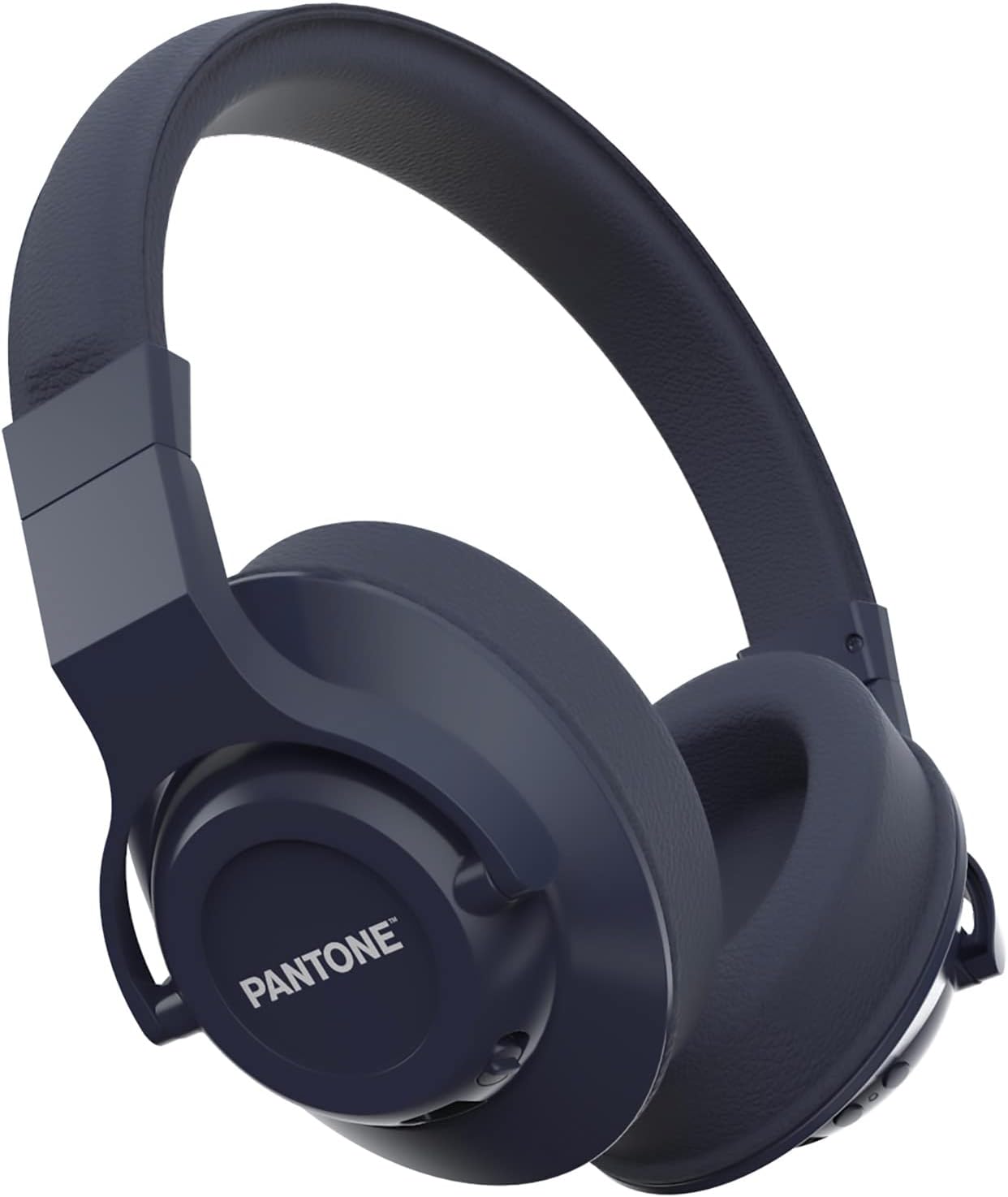 Celly Pantone Line Wireless Headphones, Bluetooth 5.0 Technology with Active Noise Cancellation, Padded Ear Pads and Adjustable Headband, 16 Hours Music Playback, Navy