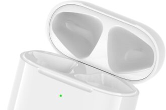 Wireless Charging Case Compatible with AirPods 1st and 2nd Generation, Replacement Bluetooth Charging Box with Pair Sync Button