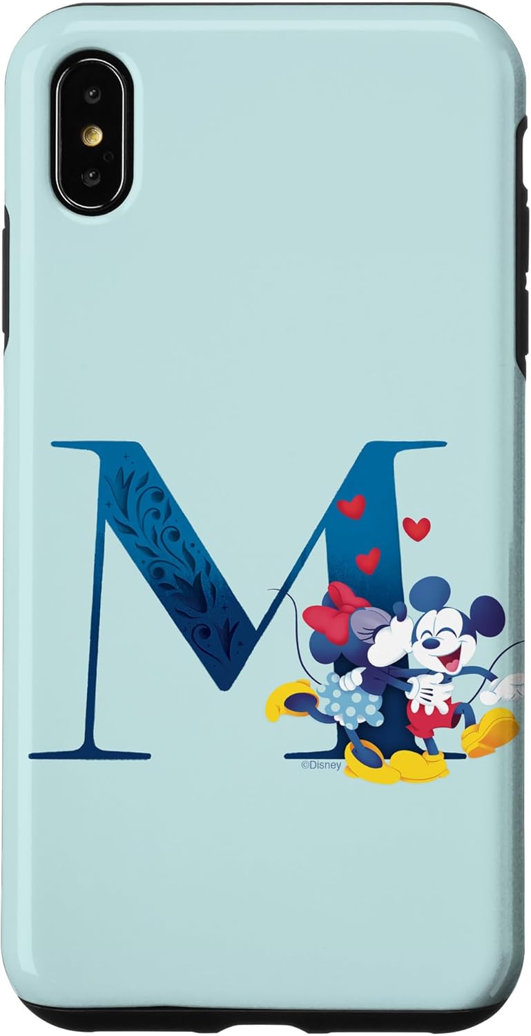 iPhone XS Max Disney Case - Alphabet Letter M for Mickey and Minnie